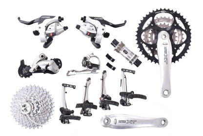 USED Shimano Deore XT M750 3x9 speed Mountain Groupset V-Brake