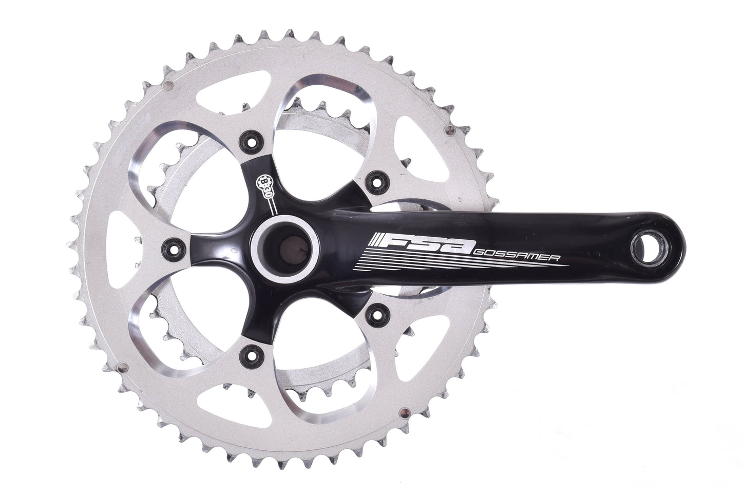 USED FSA Gossamer BB30 172.5mm 52/36T Energy Stages Power Meter Hollow Forged Crankset