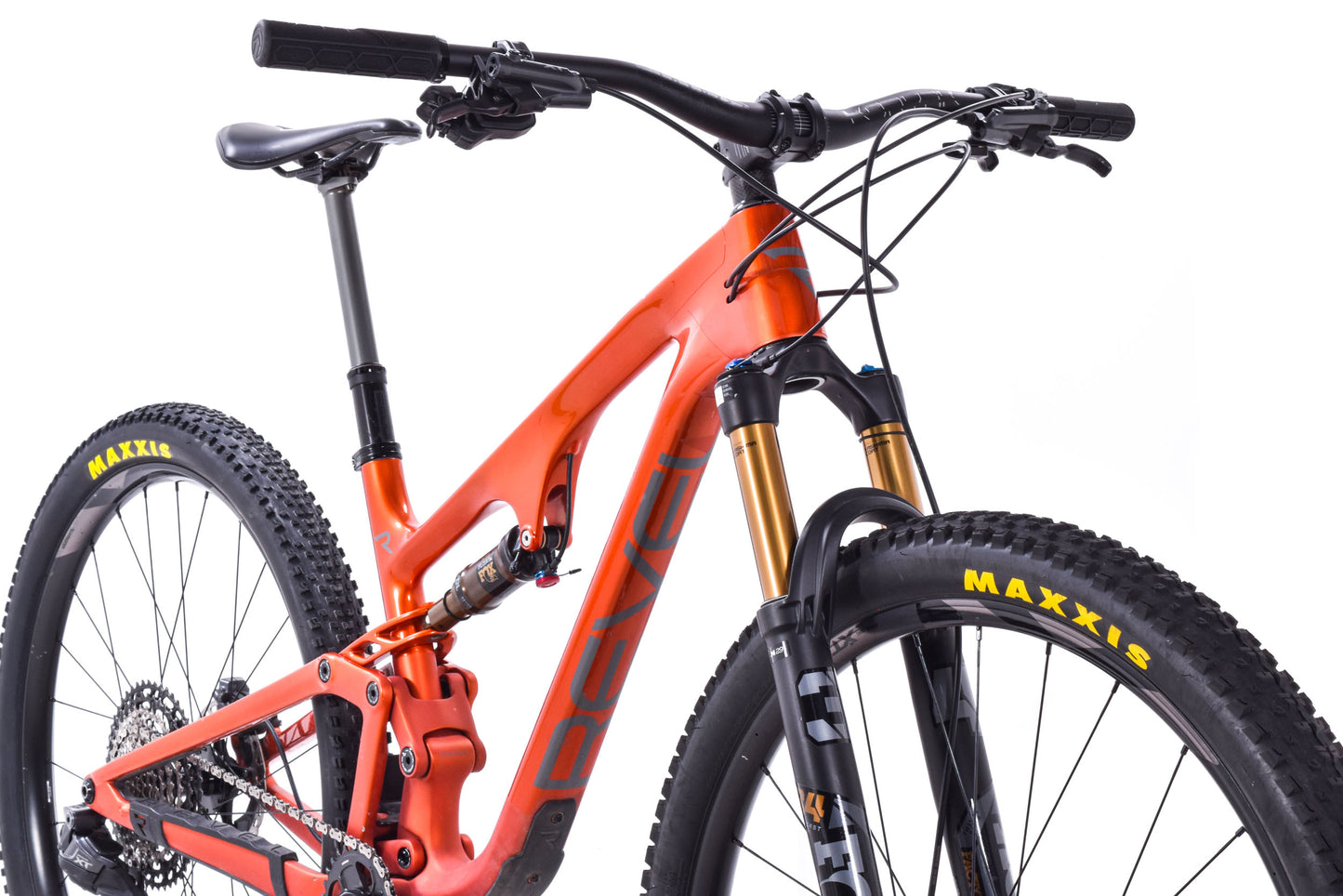 USED 2025 Revel Ranger Full Suspension Carbon Mountain Bike Medium Shimano Deore XT Di2 1x12 speed Fox Kashima