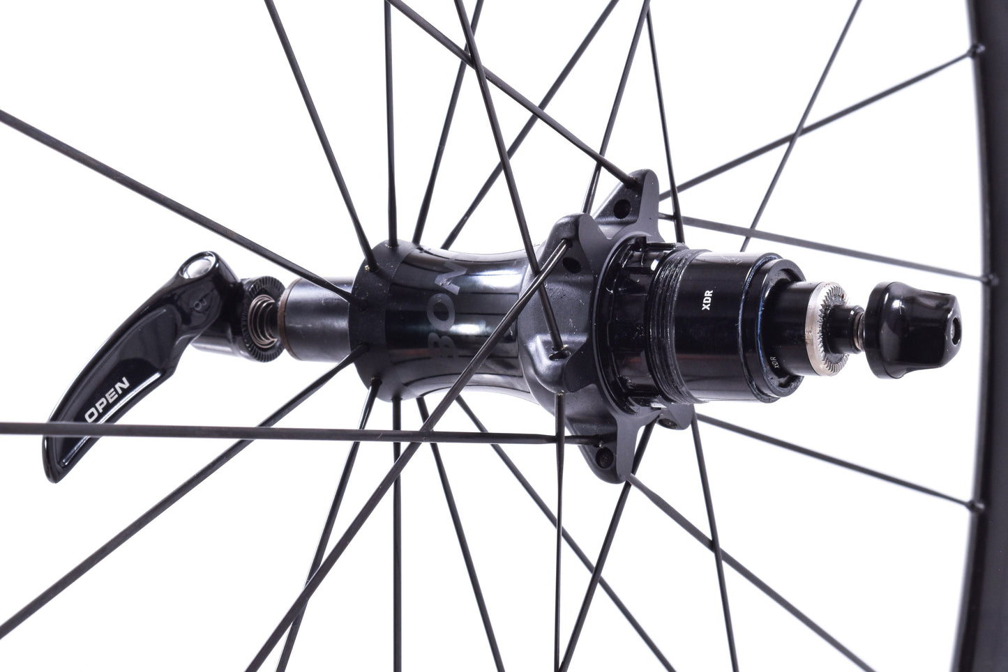 USED Bontrager Aero Carbon Clincher Rear Wheel 700C Road SRAM XDR Rim Brake Quick Release
