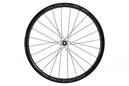 USED Shimano Dura-Ace C40 Carbon 700C Front Road Wheel CL Disc Tubeless 12x100mm Thru Axle