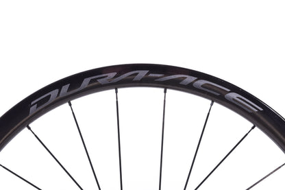 USED Shimano Dura-Ace C40 Carbon 700C Front Road Wheel CL Disc Tubeless 12x100mm Thru Axle