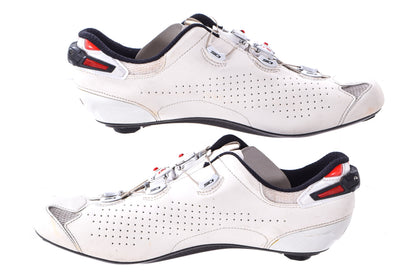 USED Sidi Shot 2 Road Cycling Shoes 46EU 11.2US White 3-Bolt