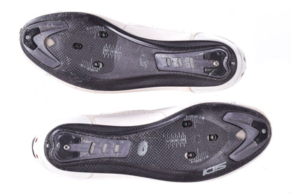USED Sidi Shot 2 Road Cycling Shoes 46EU 11.2US White 3-Bolt