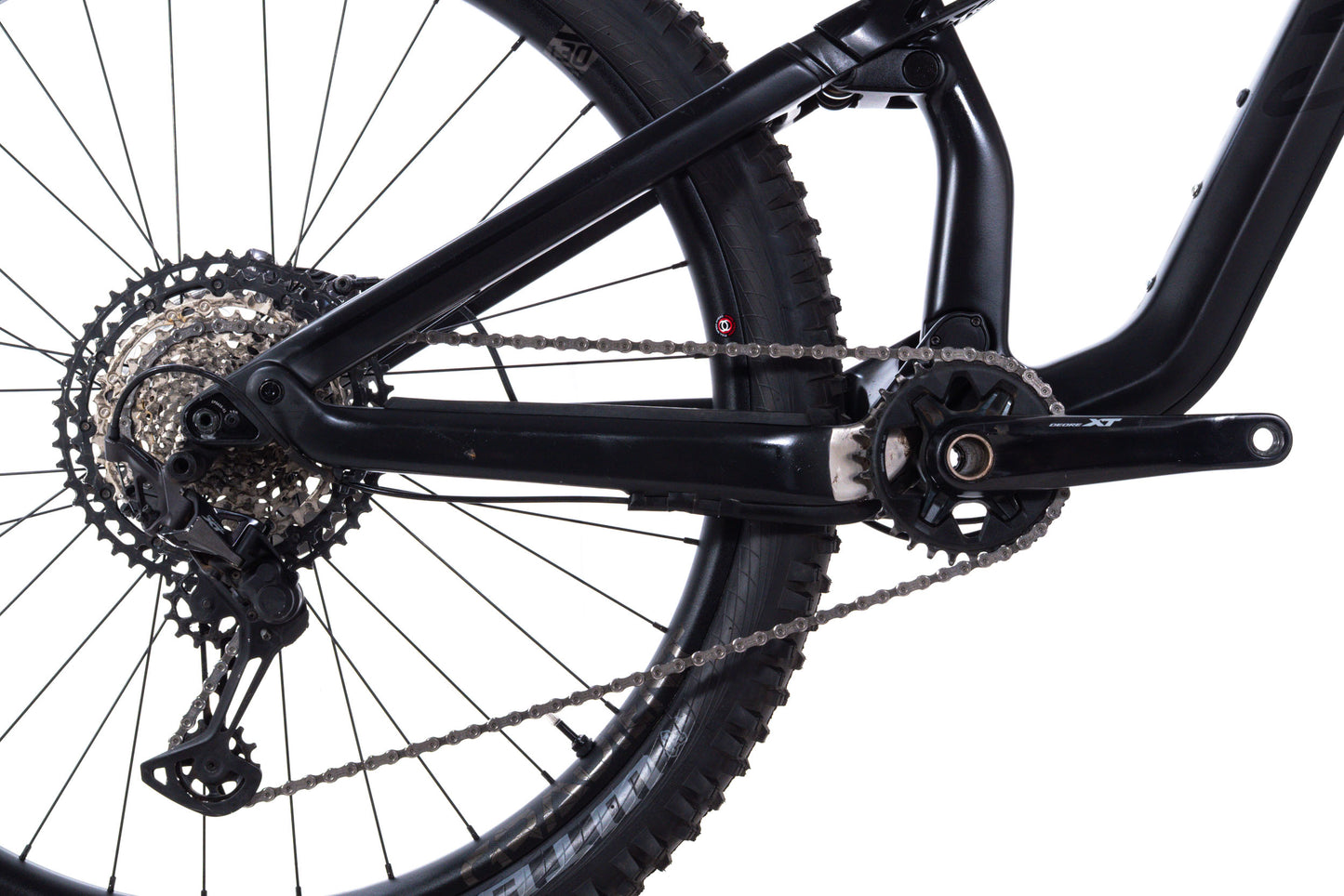 USED 2022 Canyon Neuron CF9 Medium Carbon Mountain Bike Full Suspension Shimano XT 1x12 speed 29" Black