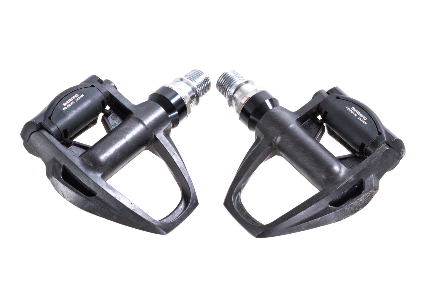 USED Shimano Dura-Ace PD-9100 SPD-SL +4mm Road Pedals w/ Cleats