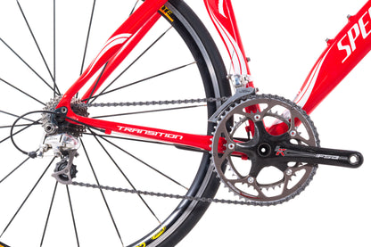 USED Specialized Transition Expert 56cm Time Trial / Triathlon Bike Ultegra 2x10 Speed Red
