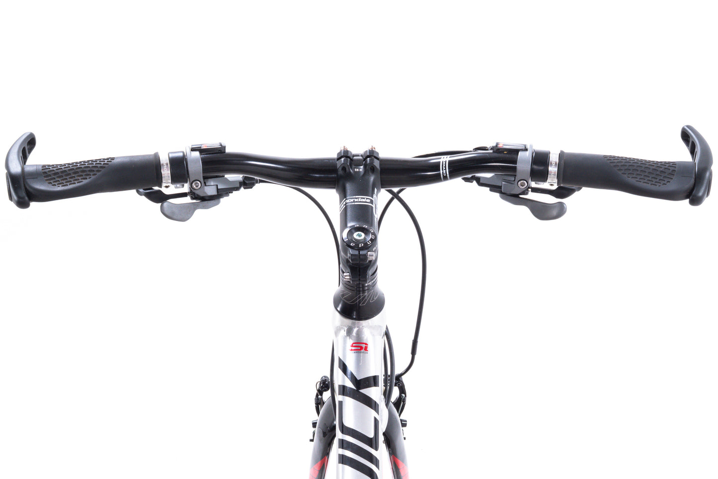 USED Cannondale Quick One Medium Hybrid Flat Bar Road Road Bike Shimano 2x10 speed Aluminum/Carbon Silver