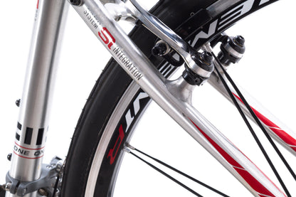 USED Cannondale Quick One Medium Hybrid Flat Bar Road Road Bike Shimano 2x10 speed Aluminum/Carbon Silver