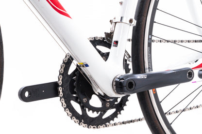 USED Look 566 Large Carbon Road Bike Shimano 105 5700 2x10 Speed Rim Brake White/Red
