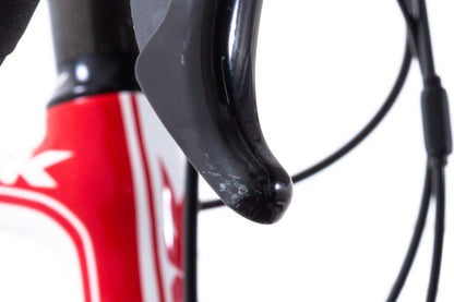 USED Look 566 Large Carbon Road Bike Shimano 105 5700 2x10 Speed Rim Brake White/Red