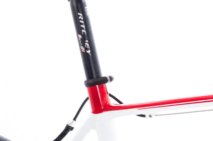 USED Look 566 Large Carbon Road Bike Shimano 105 5700 2x10 Speed Rim Brake White/Red
