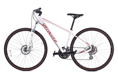 USED Specialized Crosstrail Small Dual Sport Hybrid Bike Disc Brake 3x8 speed White/Red
