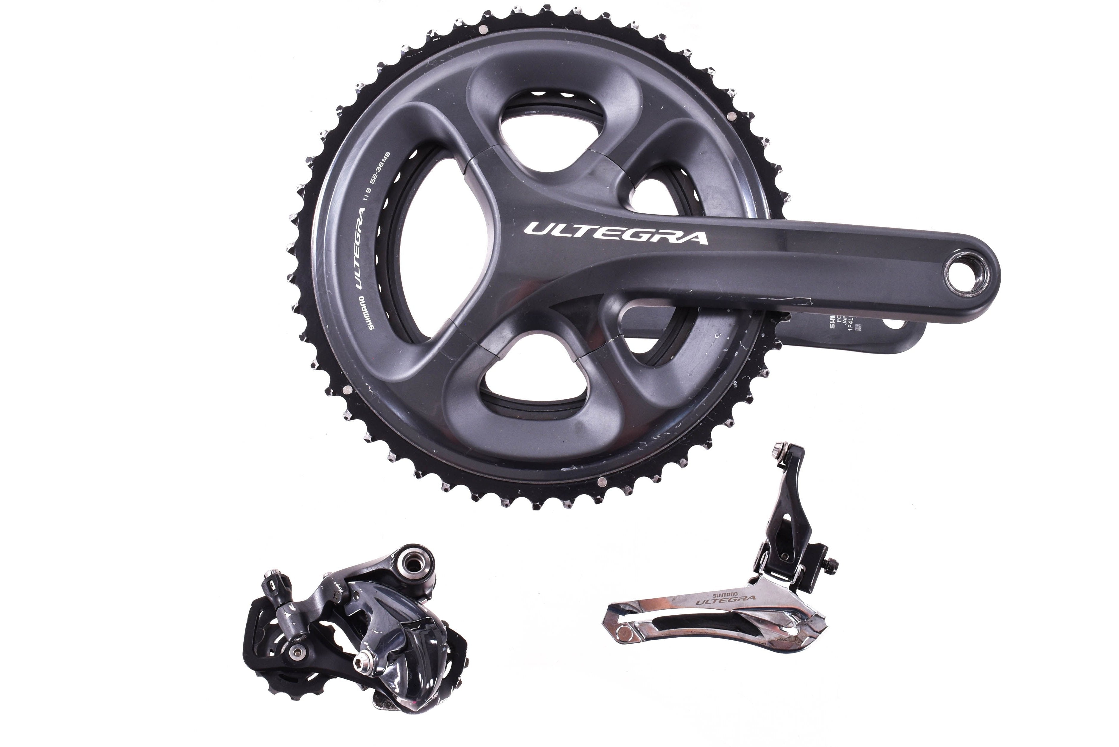 USED Shimano Ultegra 6800 Road Partial Groupset FC 170mm, 52/36T, FD,