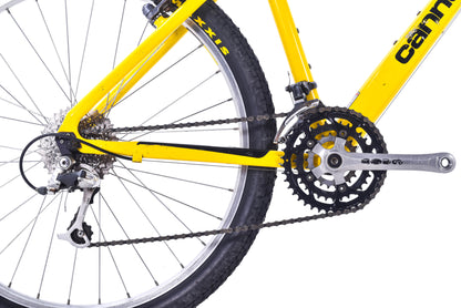 USED Vintage Cannondale CAAD2 F700 Mountain Bike Medium Shimano XT/LX 3x8 speed Yellow- AS IS