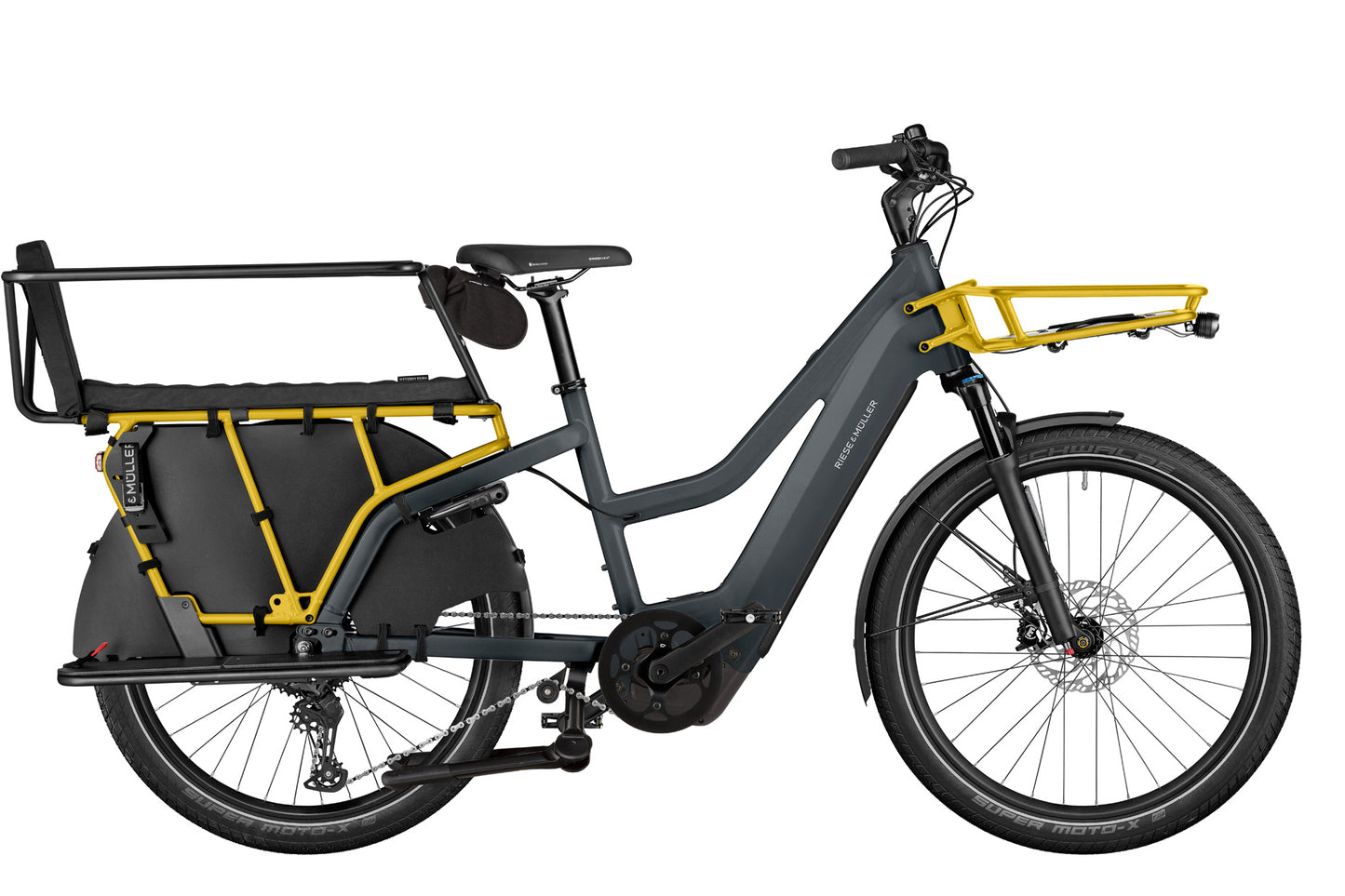 DEMO Riese & Muller Multicharger3 Mixte Family Electric Bike Utility Grey/Black Matt 47cm