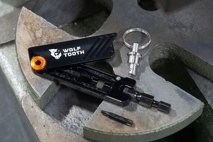 NEW Wolf Tooth 6-Bit Hex Wrench Multi-Tool with Keyring - Gold