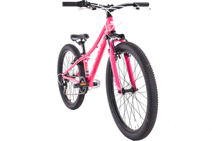 USED Haro Flightline 24" Kids Mountain Bike Pink 1x6 speed