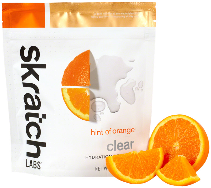 NEW Skratch Labs Clear Hydration Drink Mix - Hint of Orange, 16-Serving Resealable Pouch - Around the Cycle
