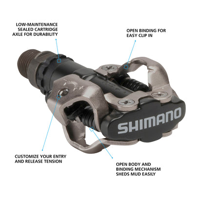 NEW Shimano PD-M520 MTB SPD Pedals, Black