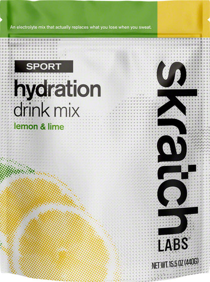 NEW Skratch Labs Sport Hydration Drink Mix: Lemons and Limes, 20-Serving Resealable Pouch - Around the Cycle