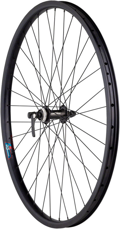 NEW Quality Wheels Value HD Series Disc Front Wheel - 700, QR x 100mm, Center-Lock, Black - Around the Cycle