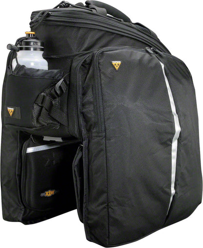 NEW Topeak MTX TrunkBag DXP Rack Bag with Expandable Panniers: 22.6 Liter, Black