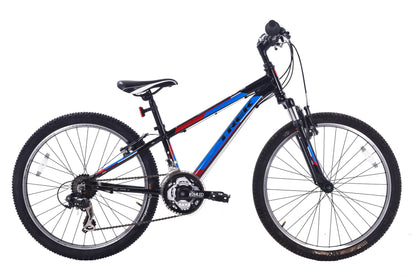 USED Trek MT220 24" Youth Hardtail Mountain Bike 3x7 speed Black