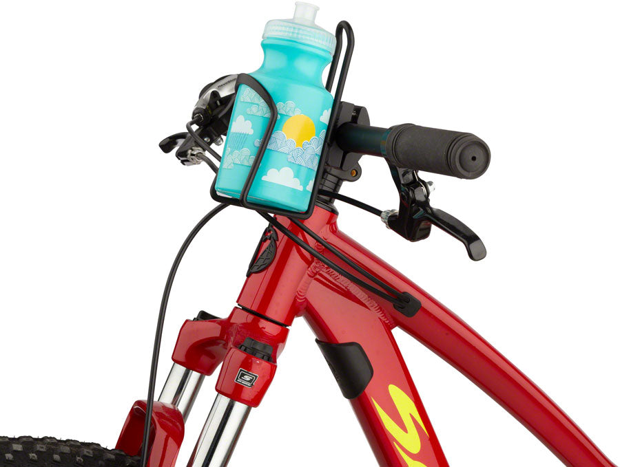 NEW MSW Kids Water Bottle and Cage Kit - Clouds w/ Black Cage - Around the Cycle