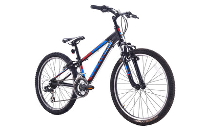 USED Trek MT220 24" Youth Hardtail Mountain Bike 3x7 speed Black