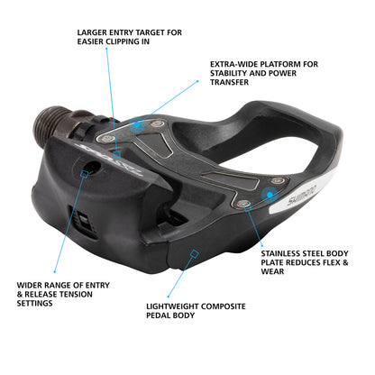 NEW Shimano PD-R550 SPD-SL Road Clipless Pedals + SM-SH11 Cleats