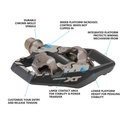 NEW Shimano Deore XT PD-M8120 Trail SPD MTB Clipless Pedals