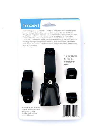 NEW Timber MTB Model Yew! MTB Bell - Quick Release, Black