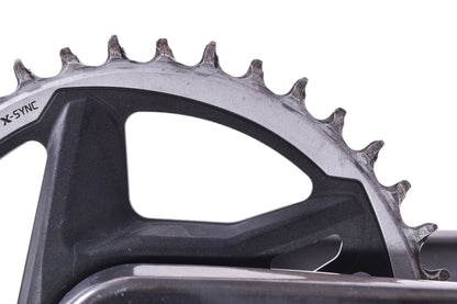 USED SRAM Red eTap AXS D1 DUB SL Carbon 1x Crankset 172.5mm w/ 40T X-Sync Chainring
