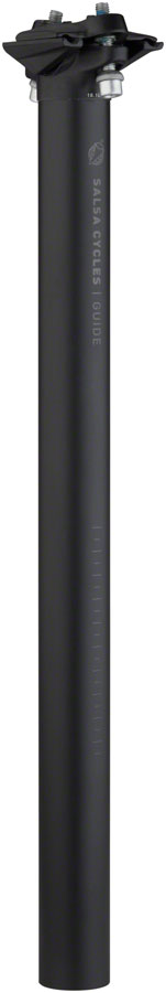 NEW Salsa Guide Seatpost, 31.6 x 400mm, 0mm Offset, Black