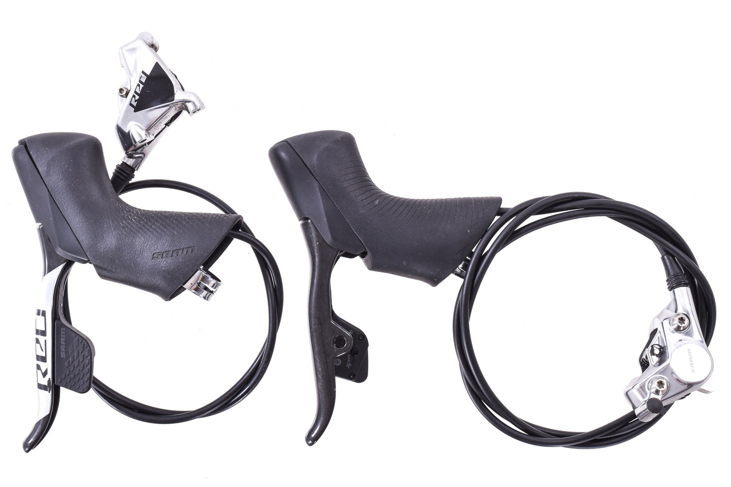 USED SRAM Red eTap AXS HRD D1 Hydraulic Shift / Brake Lever Set w/ Flat Mount Calipers