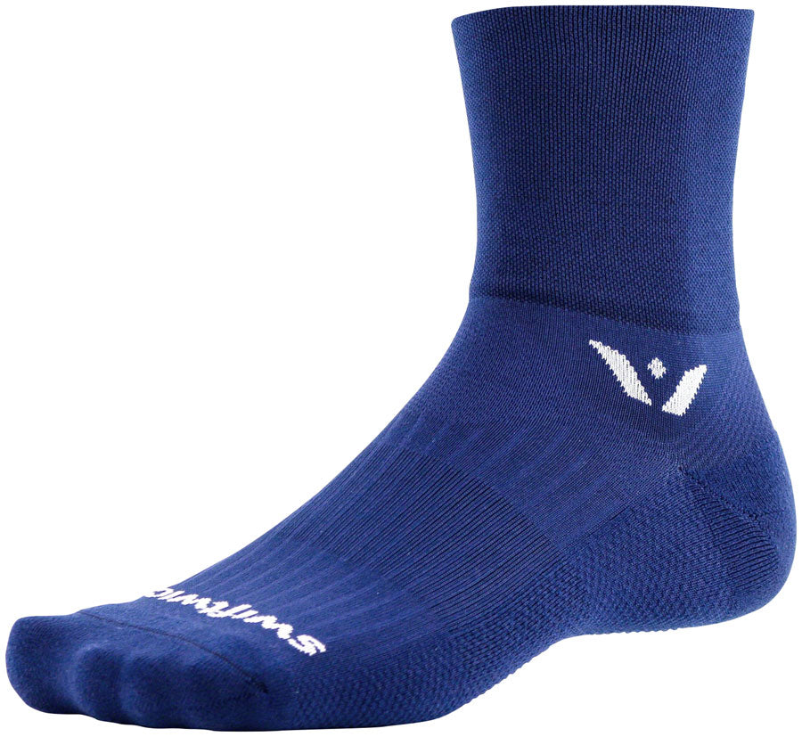 NEW Swiftwick Aspire Four Socks - 4 inch, Navy, Small - Around the Cycle