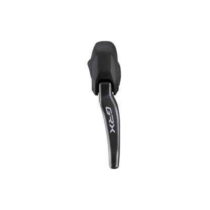 NEW Shimano GRX ST-RX825 Di2 Shift/Brake Lever with BR-RX820 Hydraulic Disc Brake Caliper - Left/Front, 1x, Flat Mount Caliper, Black - Around the Cycle