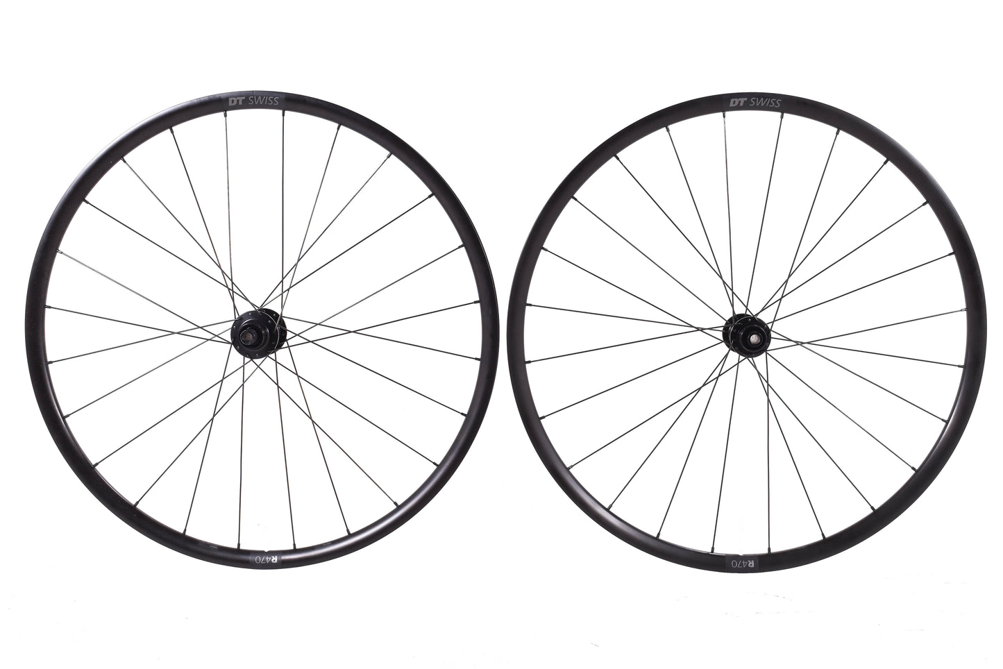 NEW take off DT Swiss R470 700C CL Disc Road Wheelset Shimano HG 12mm Thru Axle