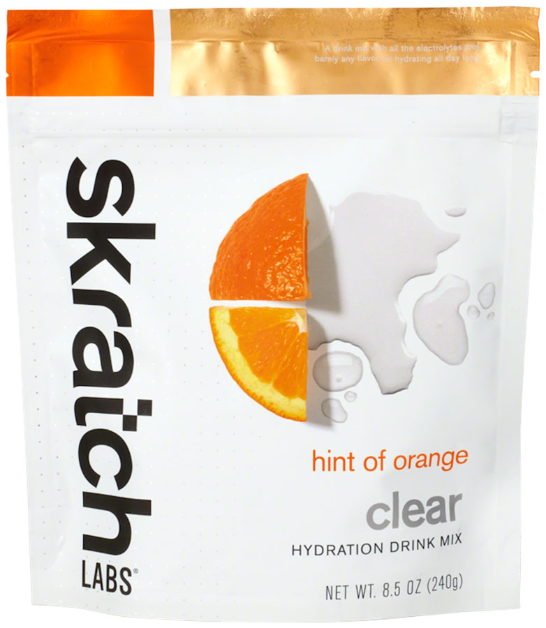 NEW Skratch Labs Clear Hydration Drink Mix - Hint of Orange, 16-Serving Resealable Pouch - Around the Cycle
