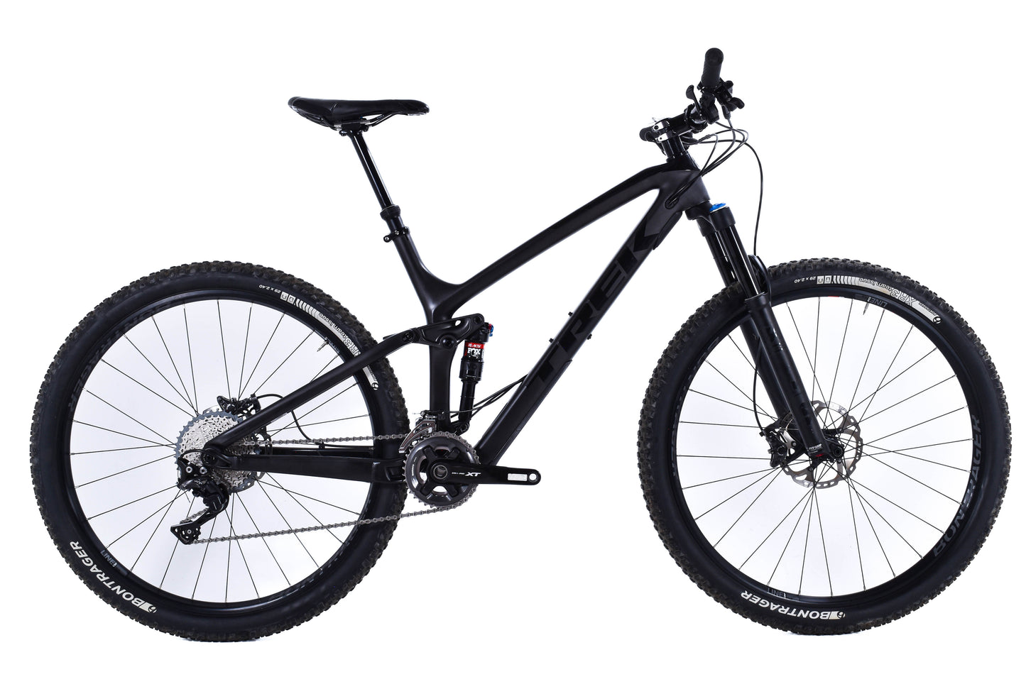 USED 2017 Trek Fuel Ex 9.8 Carbon Mountain Bike 2x11 speed Deore XT Large