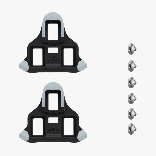 NEW Shimano CL-SL130 SPD-SLR Cleats For Fixed-Mount Outsoles, 6° Float, Grey, Pair