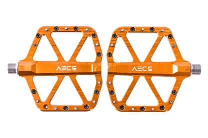 USED 5DEV All Around Flat Pedals Kash Bronze Color MTB w/ Pins