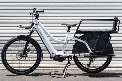 NEW* Riese & Muller Multicharger2 Mixte e-Cargo Bike, GT Family, Pearl White / Matt Black, 47cm - Floor Model