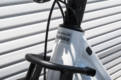 NEW* Riese & Muller Multicharger2 Mixte e-Cargo Bike, GT Family, Pearl White / Matt Black, 47cm - Floor Model