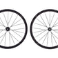 USED Lun Hyper D33 700C Carbon Road Wheelset CL Disc Thru Axle Carbon Spokes