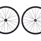 USED Lun Hyper D33 700C Carbon Road Wheelset CL Disc Thru Axle Carbon Spokes