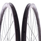 USED Lun Hyper D33 700C Carbon Road Wheelset CL Disc Thru Axle Carbon Spokes