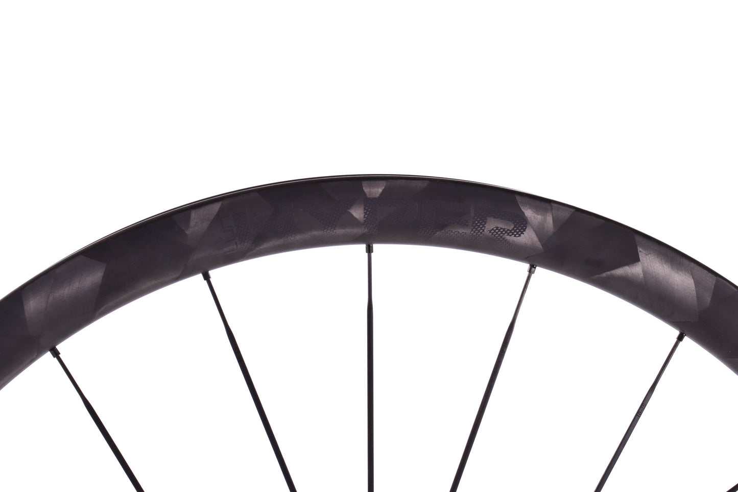 USED Lun Hyper D33 700C Carbon Road Wheelset CL Disc Thru Axle Carbon Spokes