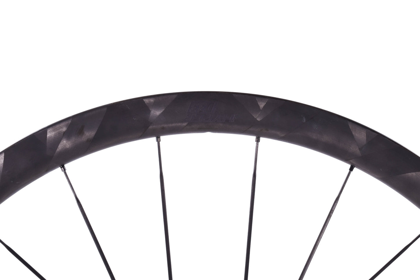 USED Lun Hyper D33 700C Carbon Road Wheelset CL Disc Thru Axle Carbon Spokes